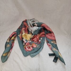 Lauran Ralph Lauren Floral Silk Scarf